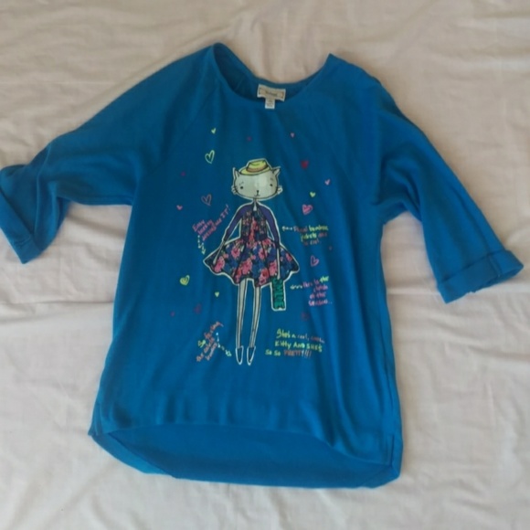 Disney Other - Disney cat shopping sweater tunic blouse